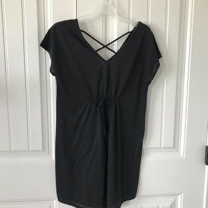 black swimsuit coverup